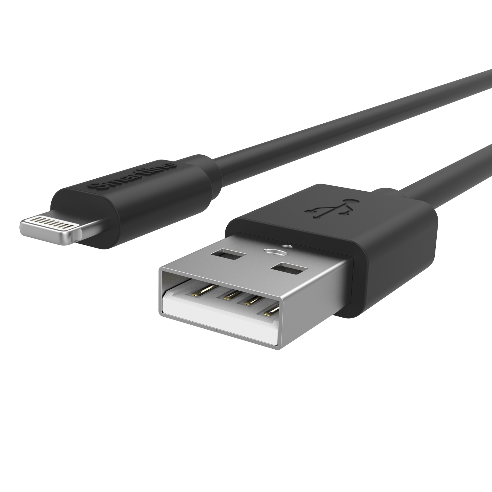 Cable USB-A a Lightning 2 metros Negro