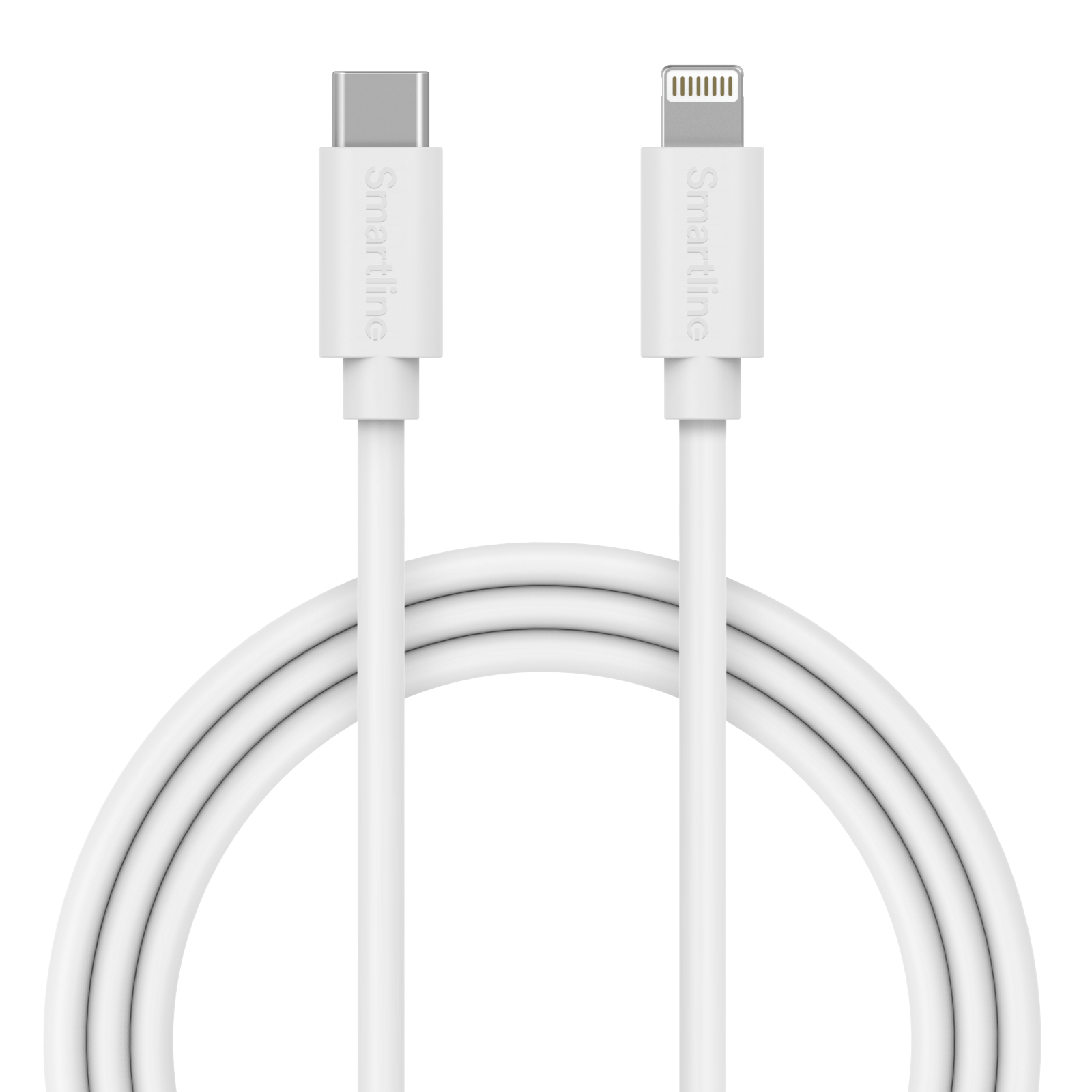 Cable Largo USB-C a Lightning 2 metros iPhone 13 blanco