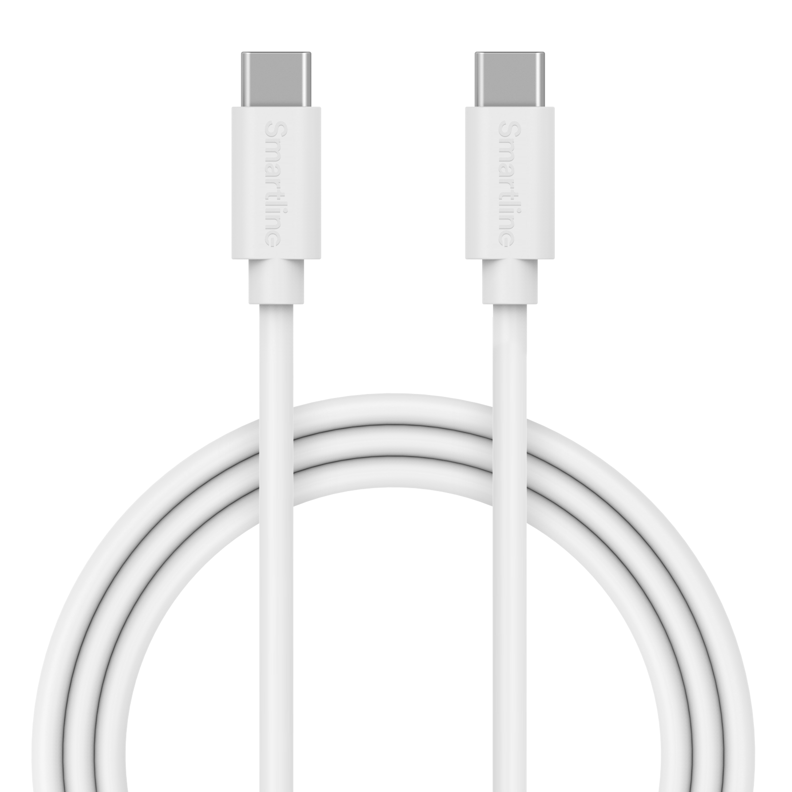 Cable Largo USB-C a USB-C 2 metros iPhone 15 Plus blanco