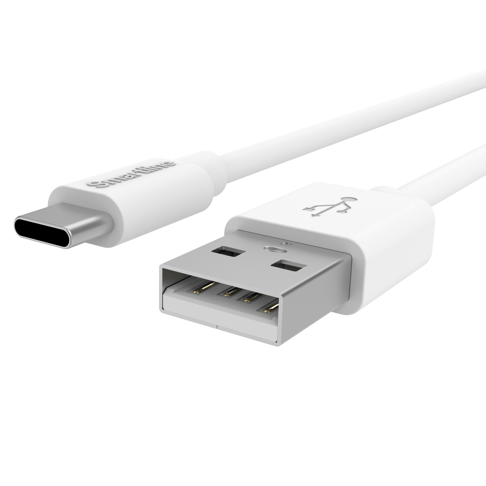 Cable USB-A a USB-C 2 metros Blanco