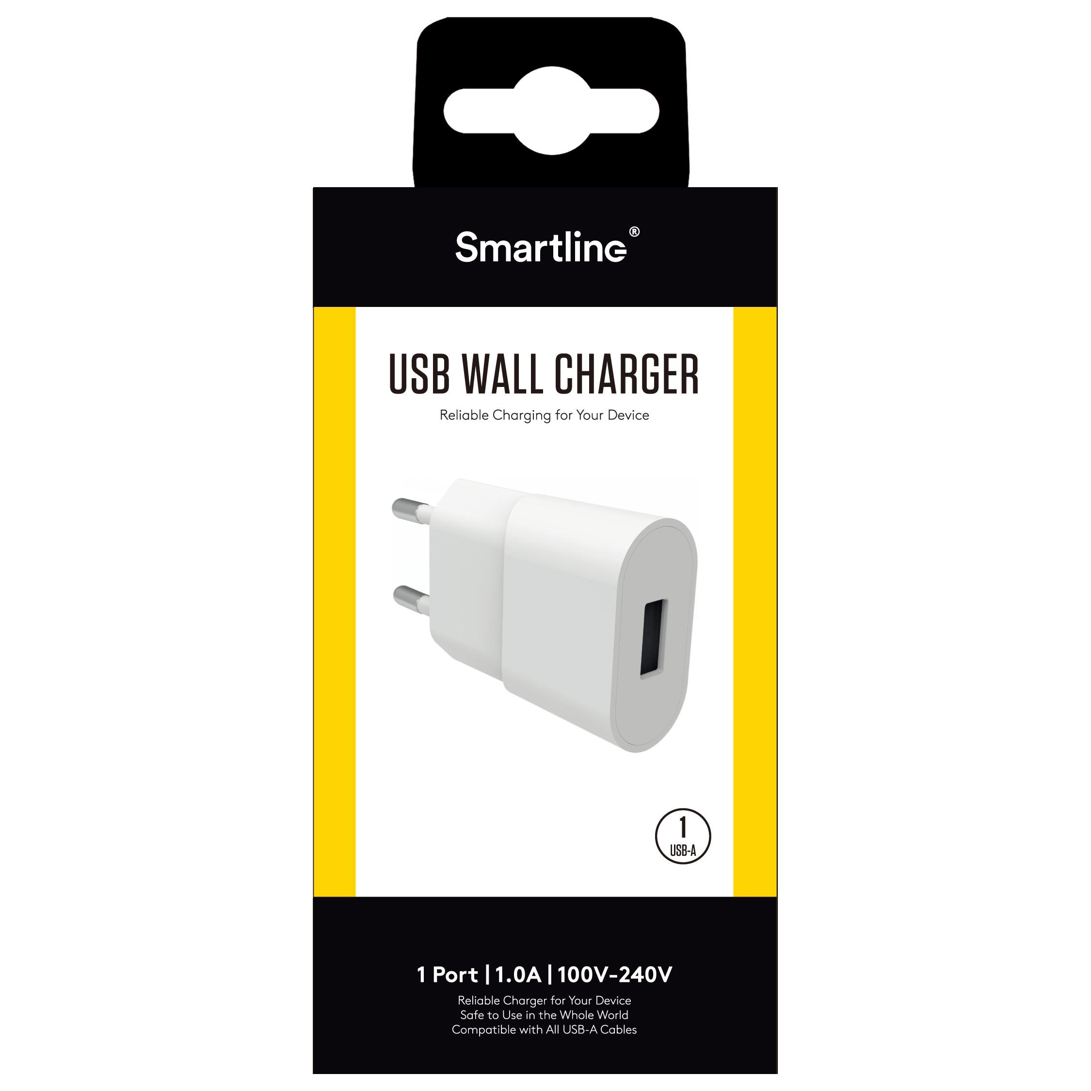 Cargador USB 1A Blanco