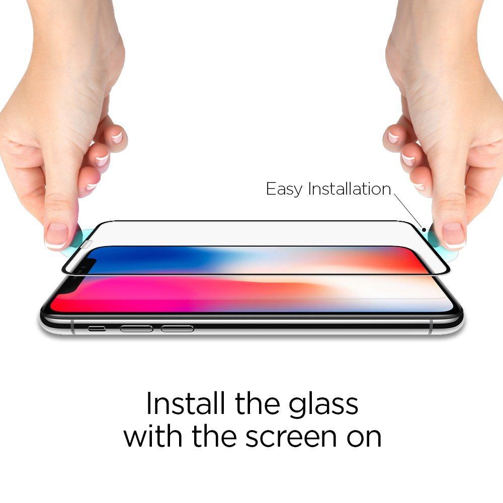 Screen Protector GLAS.tR SLIM HD iPhone X/XS Negro