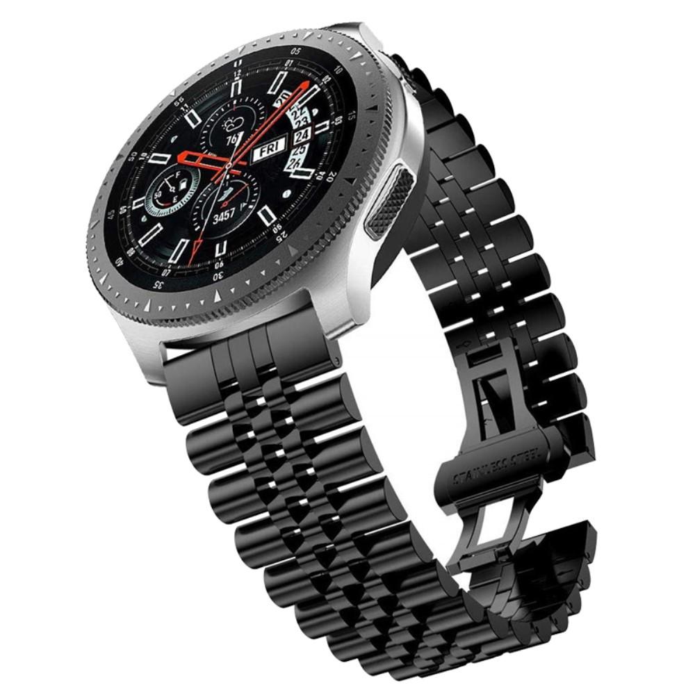 Correa de acero inoxidable Universal Samsung Galaxy Watch/Huawei Watch Black