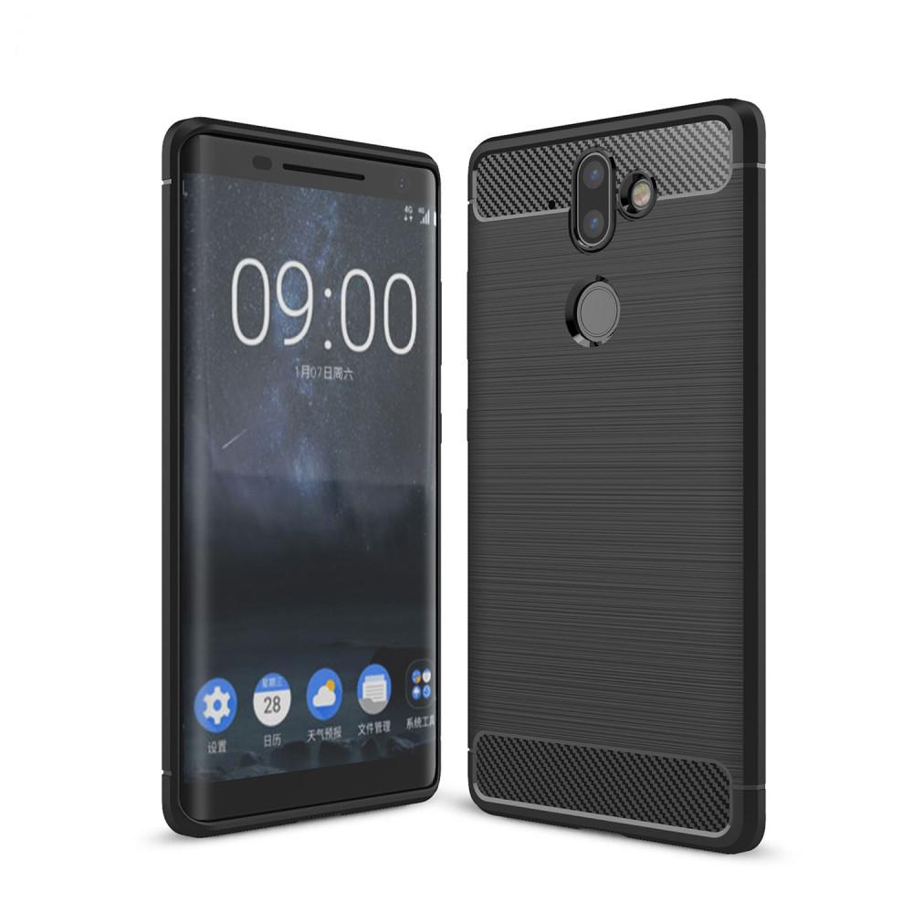 Funda Brushed TPU Case Nokia 8 Sirocco Black