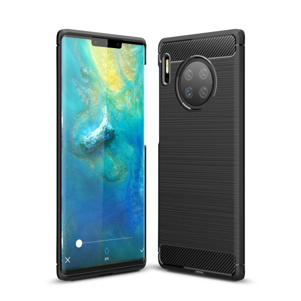 Funda Brushed TPU Case Huawei Mate 30 Pro Black