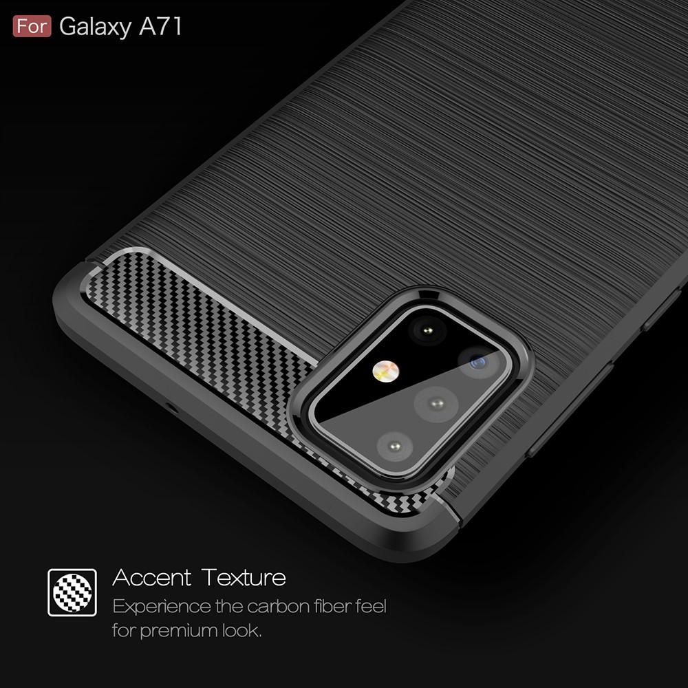 Funda Brushed TPU Case Samsung Galaxy A71 Black