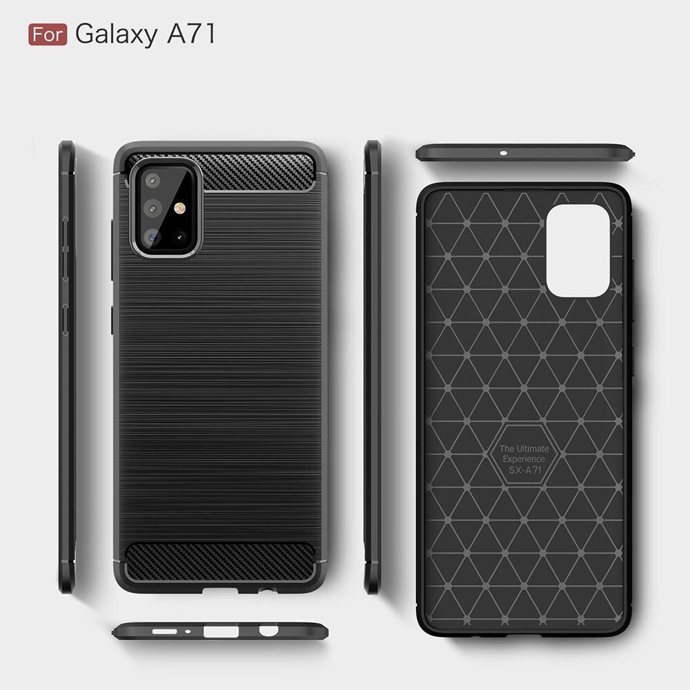 Funda Brushed TPU Case Samsung Galaxy A71 Black