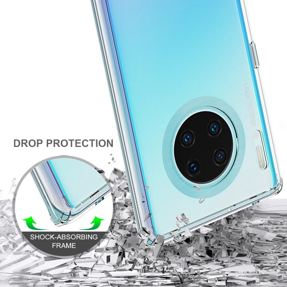 Funda híbrida Crystal Hybrid para Huawei Mate 30 Pro, transparente