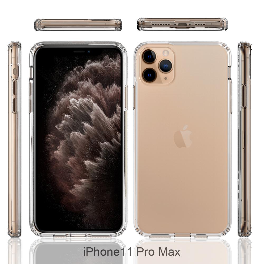 Funda híbrida Crystal Hybrid para iPhone 11 Pro Max, transparente