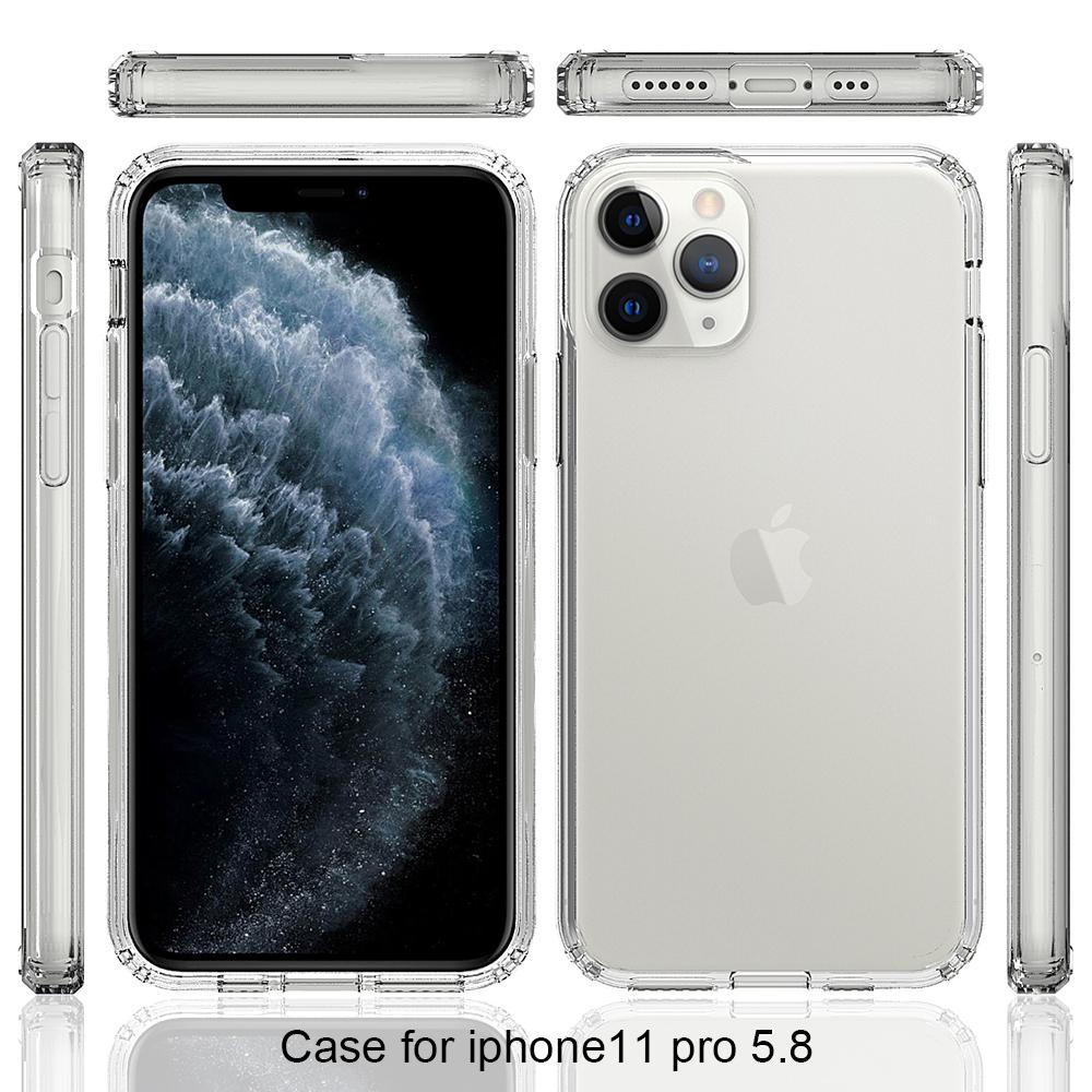 Funda híbrida Crystal Hybrid para iPhone 11 Pro, transparente