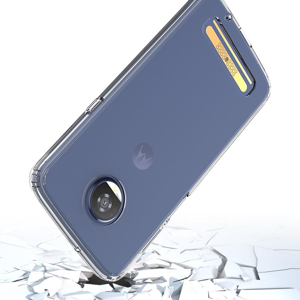 Funda híbrida Crystal Hybrid para Motorola Moto Z3 Play, transparente