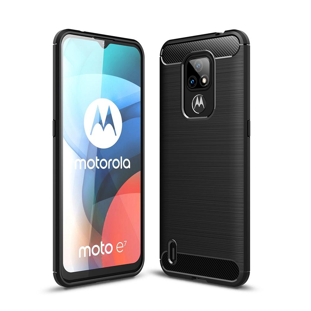 Funda Brushed TPU Case Motorola Moto E7 Black