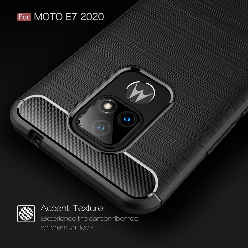 Funda Brushed TPU Case Motorola Moto E7 Black