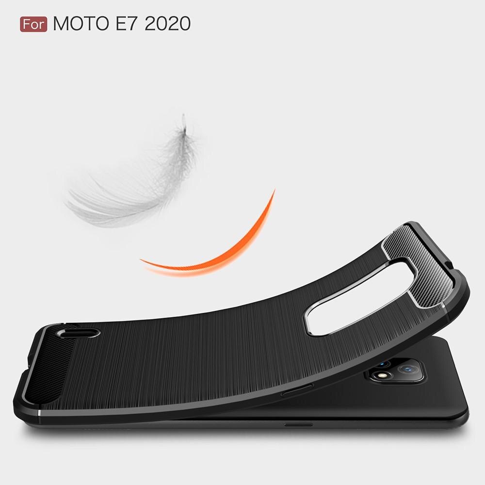 Funda Brushed TPU Case Motorola Moto E7 Black