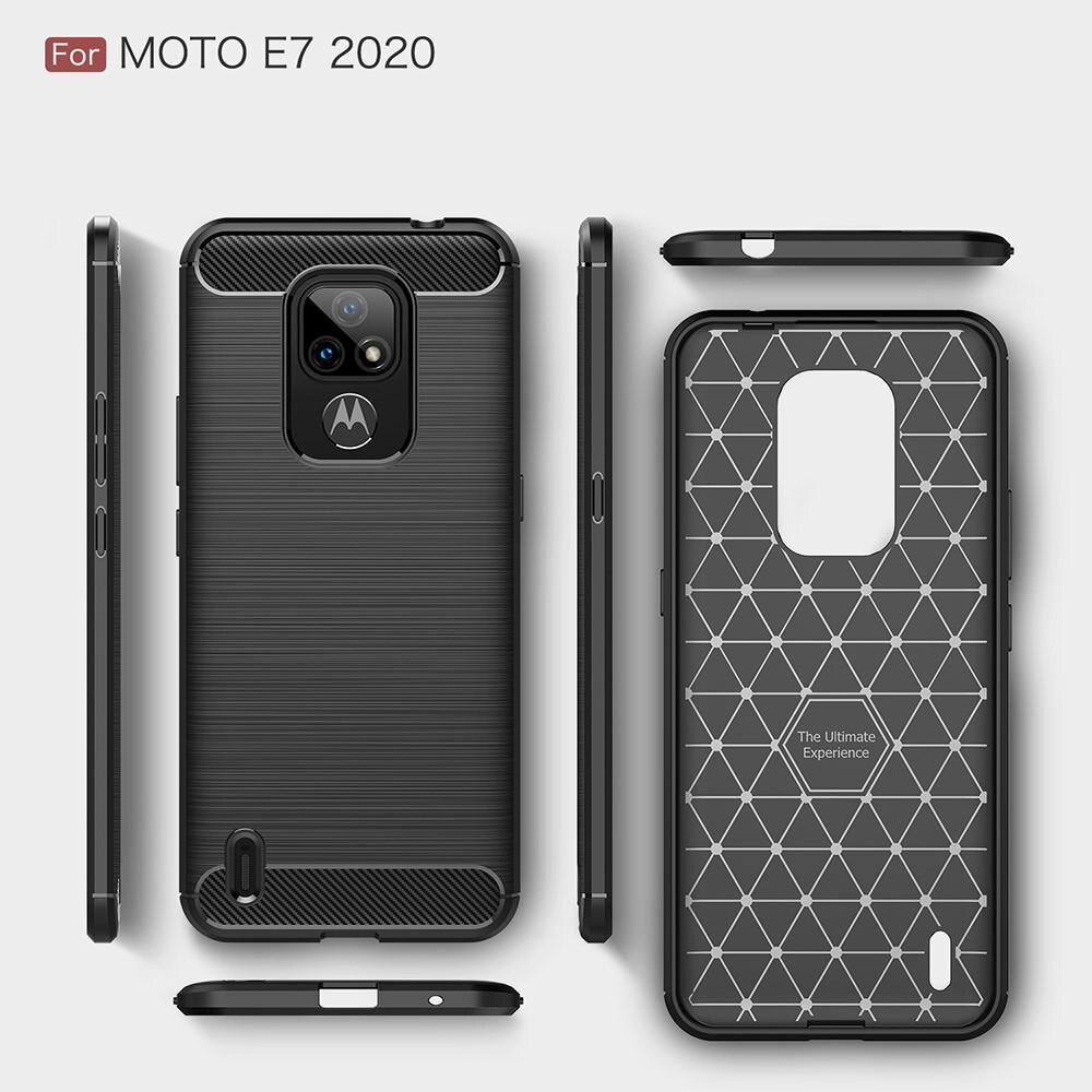 Funda Brushed TPU Case Motorola Moto E7 Black