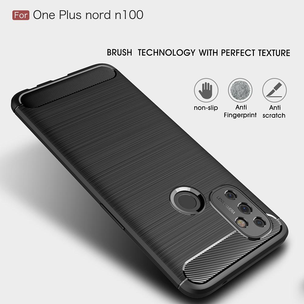 Funda Brushed TPU Case OnePlus Nord N100 Black