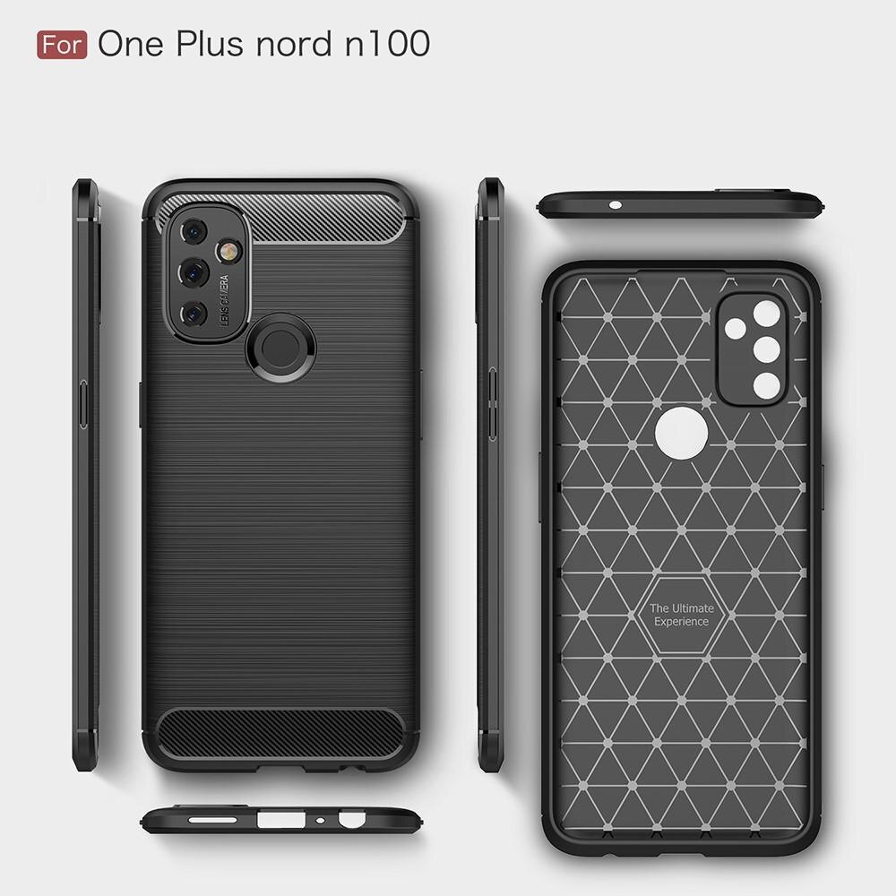 Funda Brushed TPU Case OnePlus Nord N100 Black