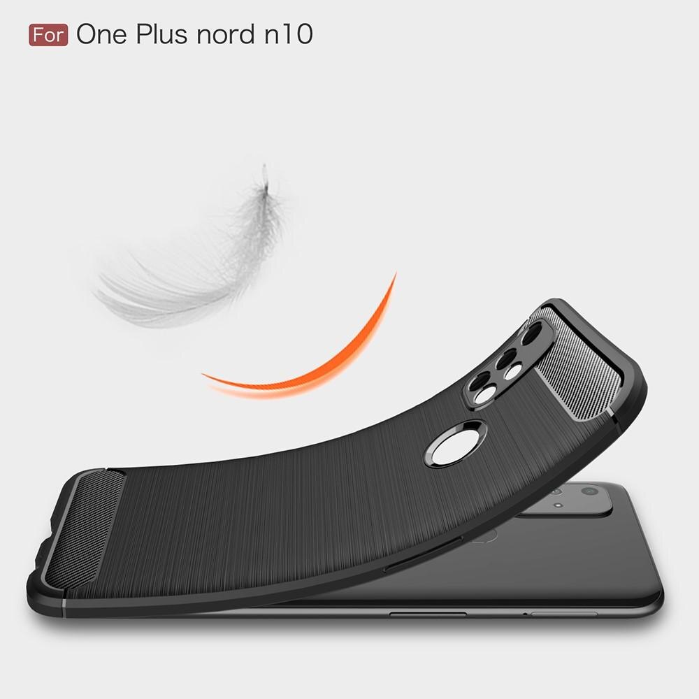 Funda Brushed TPU Case OnePlus Nord N10 5G Black