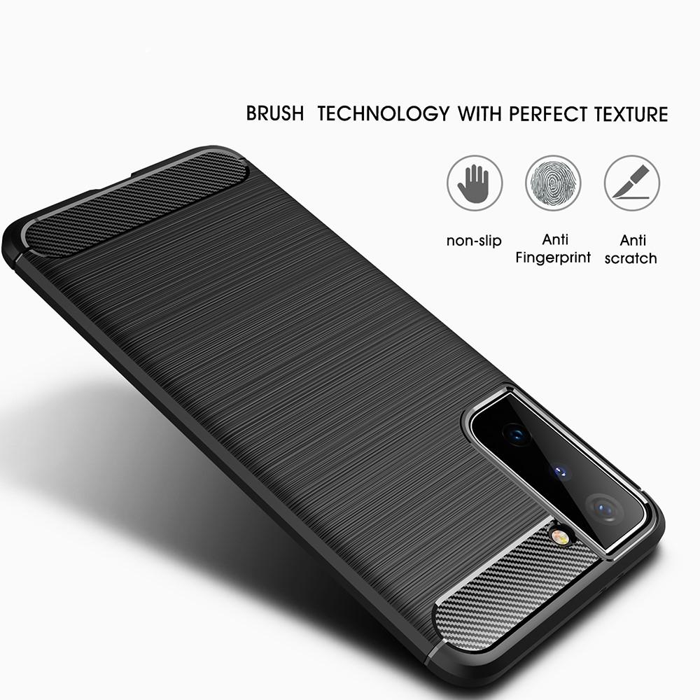 Funda Brushed TPU Case Samsung Galaxy S21 Black