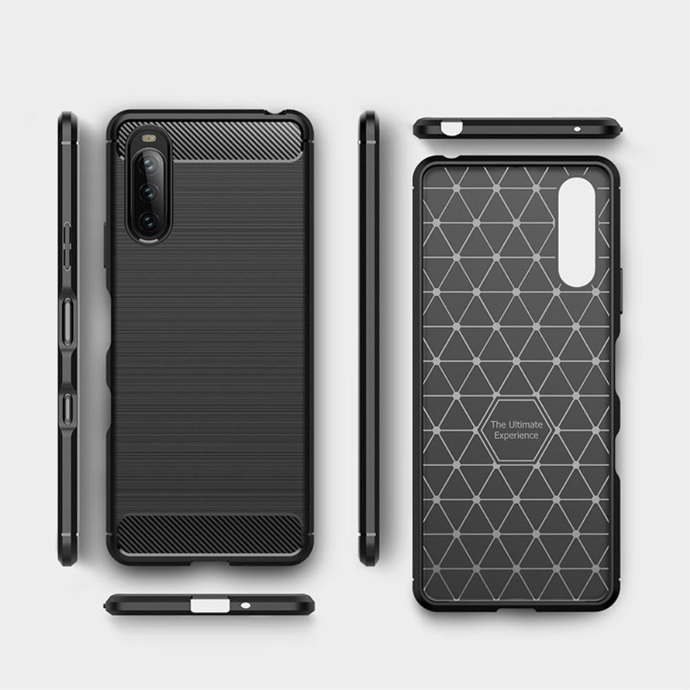 Funda Brushed TPU Case Sony Xperia 10 III Black