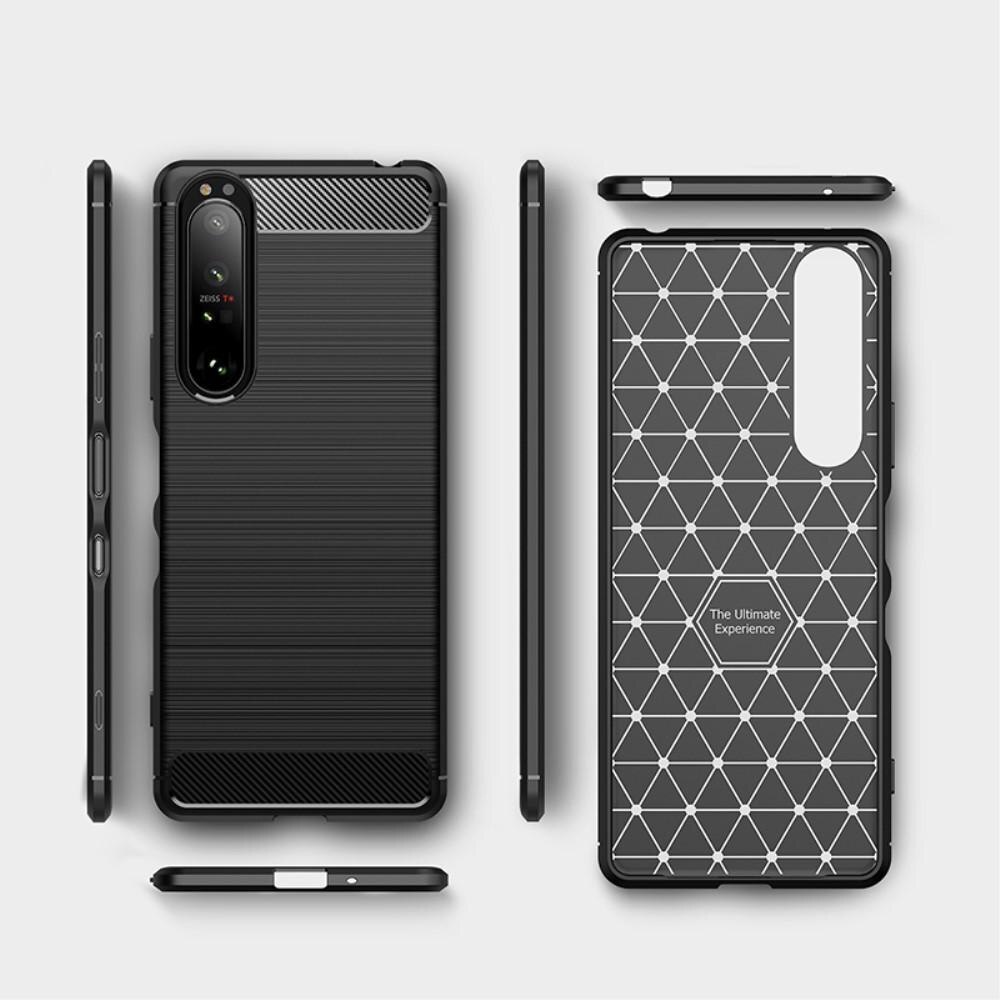 Funda Brushed TPU Case Sony Xperia 1 III Black