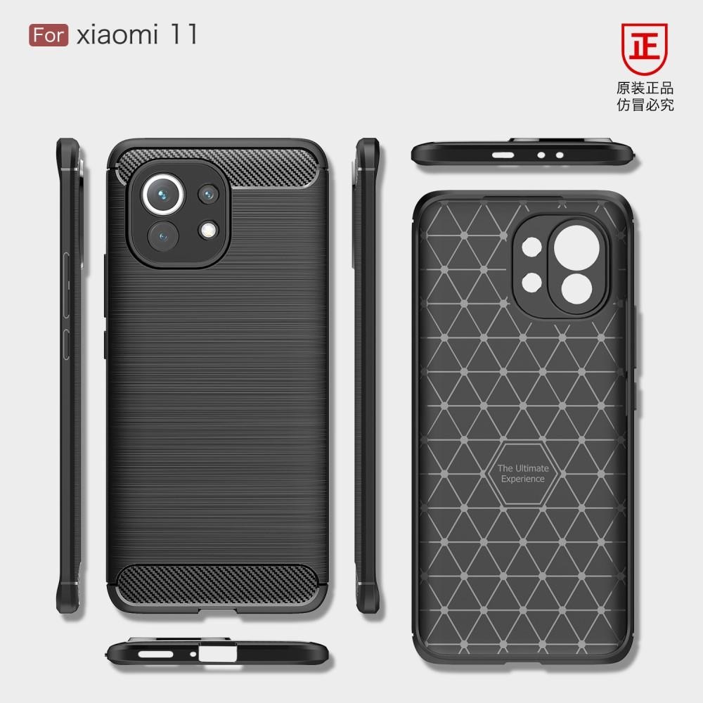 Funda Brushed TPU Case Xiaomi Mi 11 Black