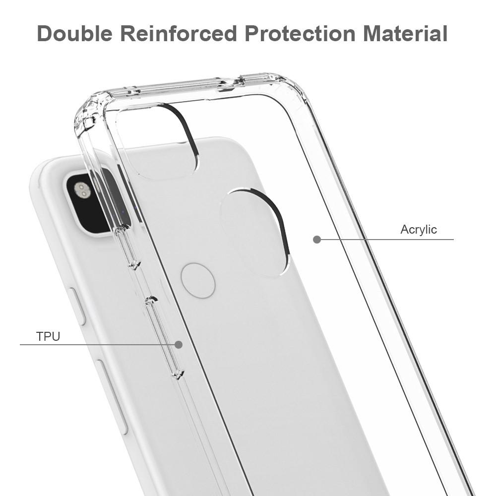 Funda híbrida Crystal Hybrid para Google Pixel 4a, transparente