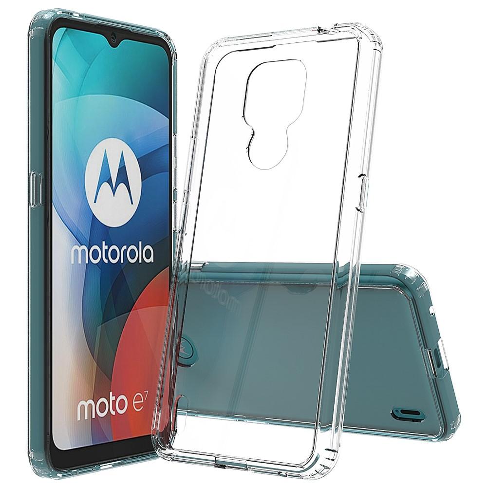 Funda híbrida Crystal Hybrid para Motorola Moto E7, transparente