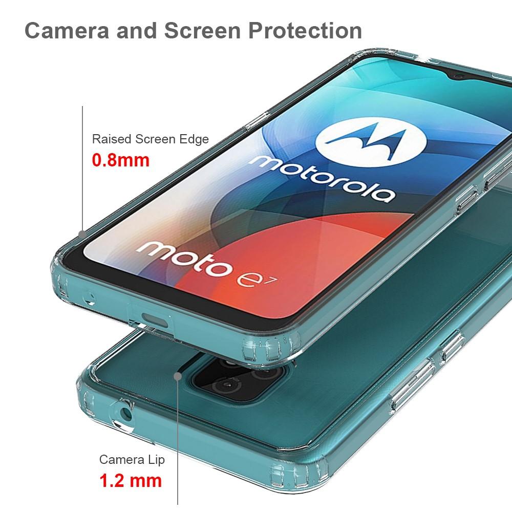 Funda híbrida Crystal Hybrid para Motorola Moto E7, transparente