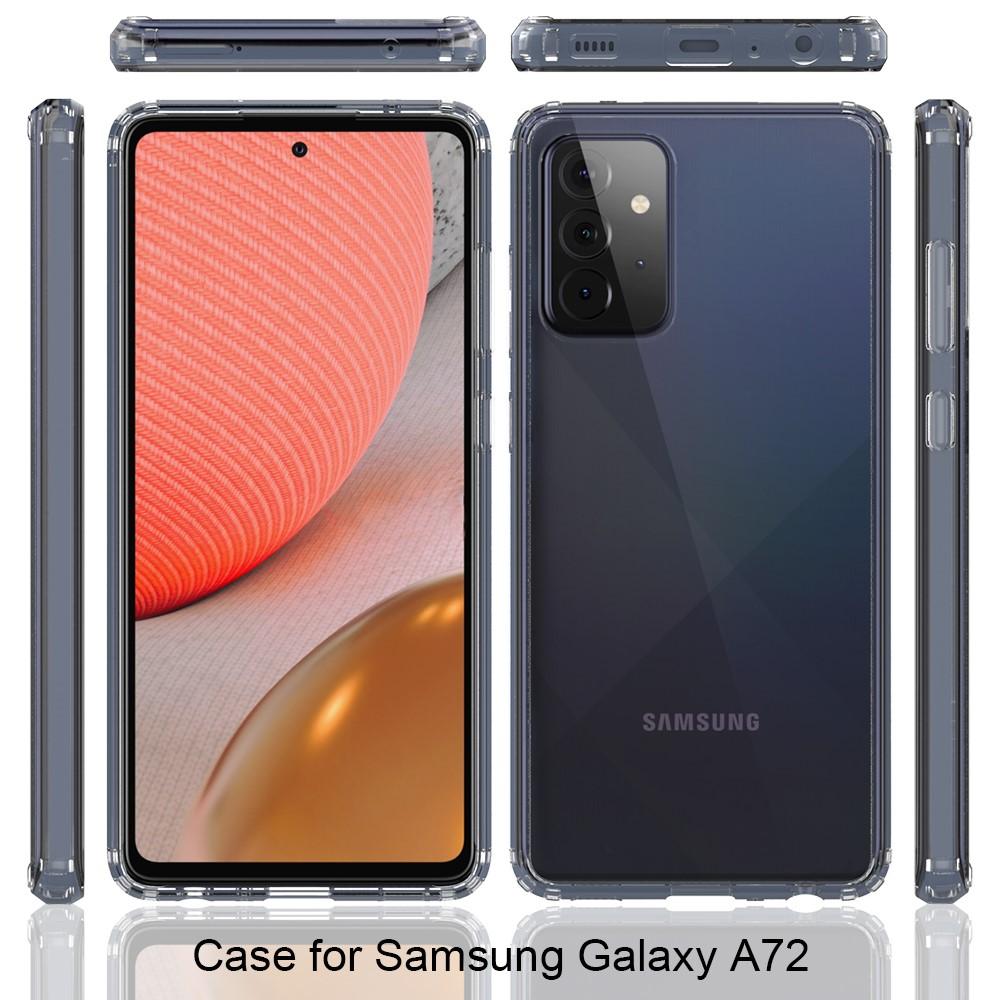 Funda híbrida Crystal Hybrid para Samsung Galaxy A72 5G, transparente
