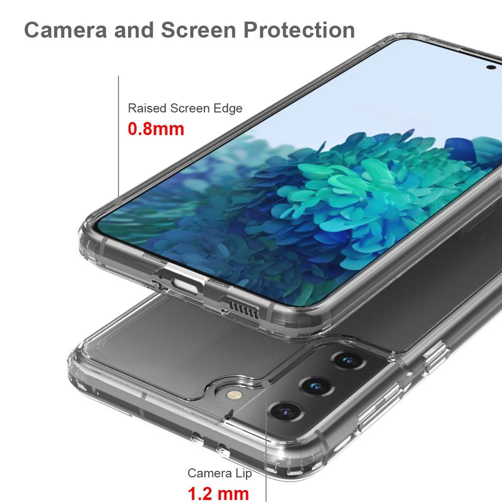 Funda híbrida Crystal Hybrid para Samsung Galaxy S21 Plus, transparente