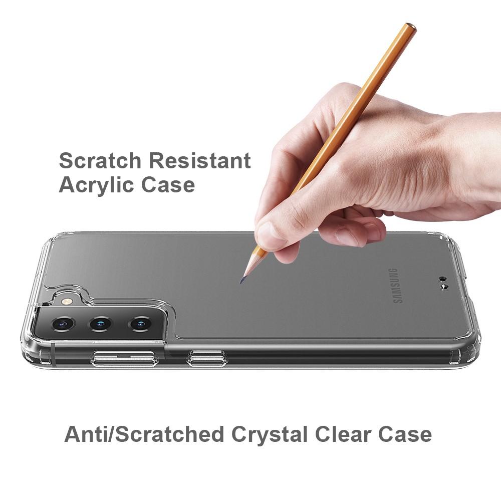 Funda híbrida Crystal Hybrid para Samsung Galaxy S21, transparente
