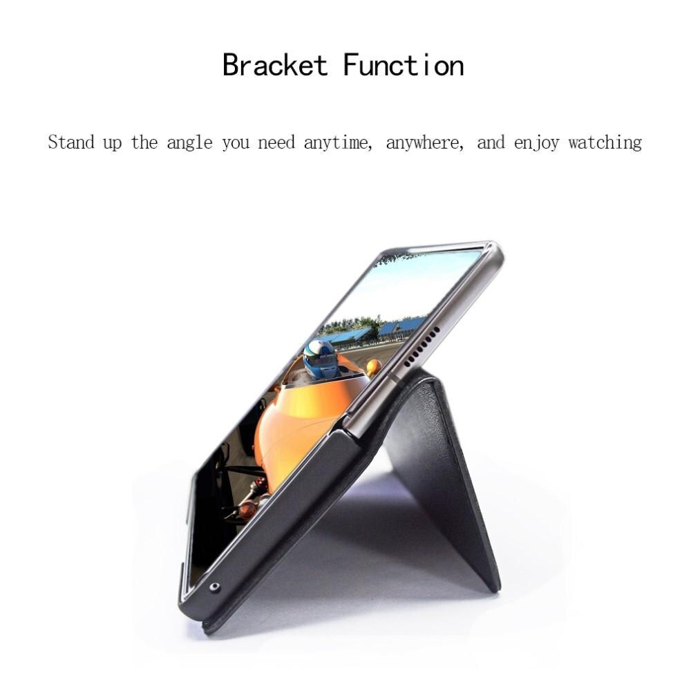 Funda de cuero genuino Samsung Galaxy Z Fold 2, Negro