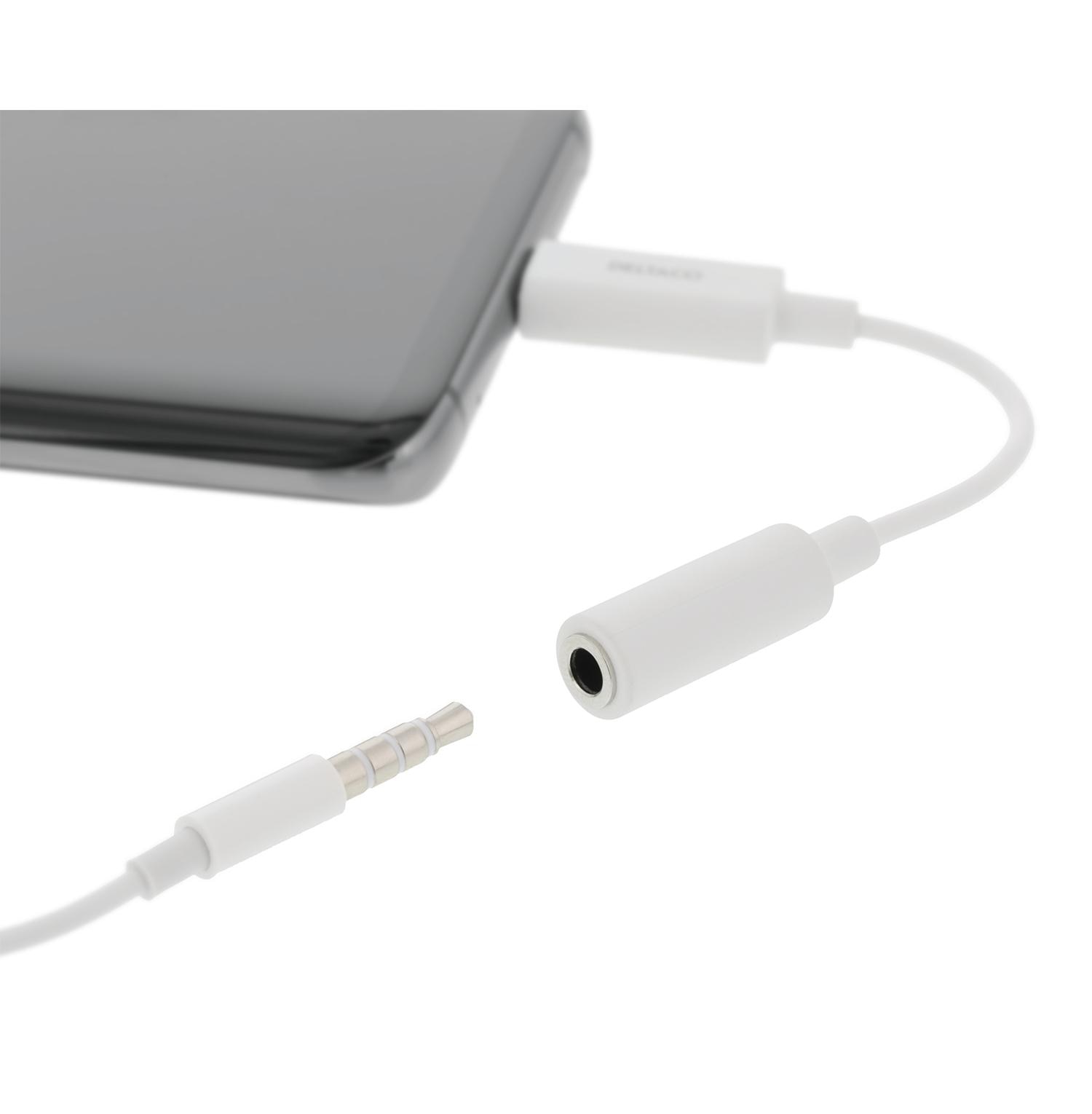 Adaptador USB-C a DAC de 3,5 mm Blanco