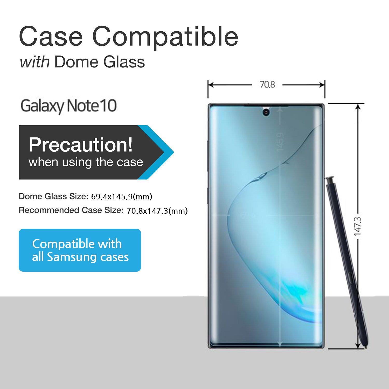 DOME GLASS Whitestone - Protector de pantalla para Samsung Galaxy