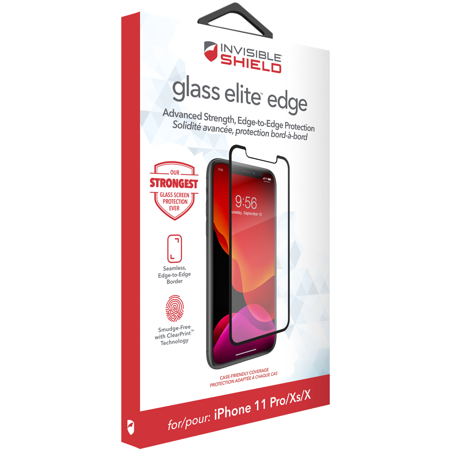 InvisibleShield Glass Elite iPhone X/XS Negro
